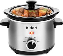 картинка медленноварка kitfort кт-205 серебристый/черный kitfort кт-205 серебристый/черный от магазина Tovar-RF.ru