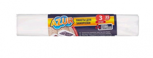 картинка Пакеты для продуктов AZUR 3л. 35шт рулон 91721 от магазина Tovar-RF.ru