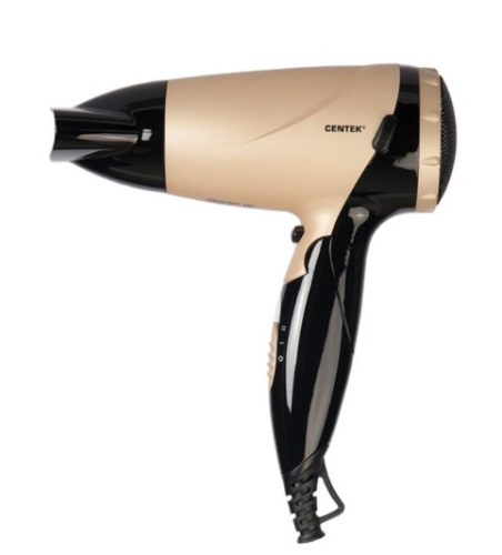 картинка фен centek ct-2209 blg (черный/золотой перламутр) от магазина Tovar-RF.ru