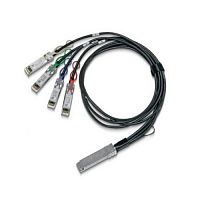 картинка mellanox® passive copper hybrid cable, eth 100gbe to 4x25gbe, qsfp28 to 4xsfp28, 1.5m, colored, 30awg, ca-n от магазина Tovar-RF.ru