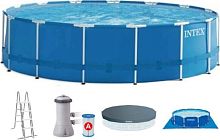 картинка бассейн каркасный intex бассейн каркасный 457х122см. (фильтр-насос+лестница+тент+подстилка) .(в коробке) арт.28242np intex бассейн каркасный 457х122см. (фильтр-насос+лестница+тент+подстилка) .(в коробке) арт.28242npот магазина Tovar-RF.ru