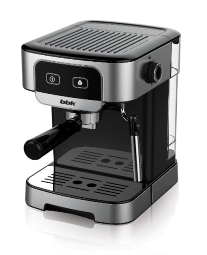 картинка кофеварка рожковая bbk bcm1500 черный/нержавеющая сталь от магазина Tovar-RF.ru