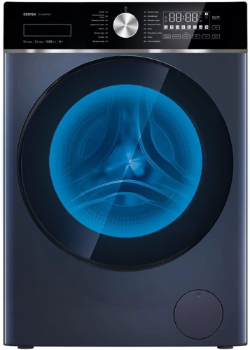 картинка стиральная машина centek ct-1956 (серый) 1400 / 8кг / 52см / 17пр /диспл/inverter/сушка 5кг/пар/a+++ centek ct-1956 gray от магазина Tovar-RF.ru