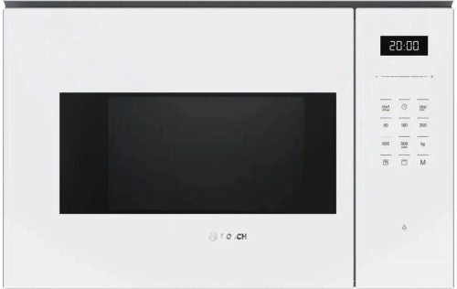 картинка bosch встраиваемая микроволновая печь bel554mw2, 25л, 900вт, белый от магазина Tovar-RF.ru