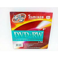 картинка vs dvd+rw 4,7 gb 4x конверт/5 (620588) от магазина Tovar-RF.ru