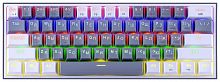 картинка клавиатура redragon (70675) fizz радужн,61 клав,тих,серо-бел. от магазина Tovar-RF.ru