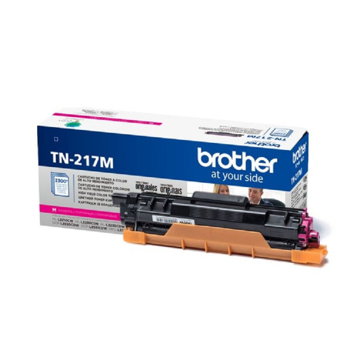 картинка brother тонер tn-217m для hll3230cdw/dcpl3550cdw/mfcl3770cdw пурп. (2300стр) от магазина Tovar-RF.ru