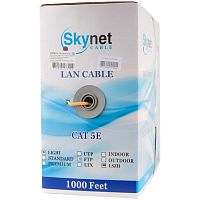 картинка skynet кабель light ftp нг-lszh 4x2x0,46, низкое дымовыделение, нулевое содержание галогенов, медный, fluke test, кат.5e, однож., 305 м, box, оранжевый [csl-ftp-lszh-4-cu] от магазина Tovar-RF.ru