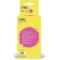 картинка t2 cb324he картридж №178xl для hp deskjet 3070a/photosmart 6510/7510/b110/c8583, пурпурный,  с чипом, 750 стр. от магазина Tovar-RF.ru