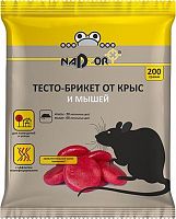 картинка Тесто-брикет от крыс и мышей NADZOR Тесто-брикет от крыс и мышей, 200г, NASA202 от магазина Tovar-RF.ru