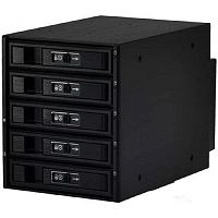 картинка procase l3-305-sata3-bk {hot-swap корзина 5 sata3/sas 6gb, черный, с замком, hotswap aluminium mobie rack module (3x5,25)} от магазина Tovar-RF.ru