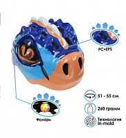 картинка детский велосипедный шлем россия детский велосипедный шлем, размер 51-55cm, 028-m771, цвет синий 7101775от магазина Tovar-RF.ru