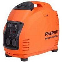 картинка Генератор инверторный PATRIOT 2700i [474101040] {Двигатель 4т, АИ-92, 125сс, мощность рабочая/максимальная 2,2/2,5 кВт, объём бака - 5,7 л, расход топлива (100% нагр.) - 1,25л/ч, 2 розетки Euro 16A, в от магазина Tovar-RF.ru