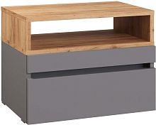 картинка Модульная мебель МЕБЕЛЬ-КОМПЛЕКС НОВА Тумба прикроватная универсальная Серый Шифер/Дуб крафт золотой (1 кор.) МЕБЕЛЬ-КОМПЛЕКС НОВА Тумба прикроватная универсальная Серый Шифер/Дуб крафт золотой (1 кор.) от магазина Tovar-RF.ru
