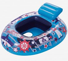 картинка круг для плавания bestway круг для плавания с сиденьем лодочка 76 х 65 см, от 6-18 мес, цвета микс 34126 4015175от магазина Tovar-RF.ru