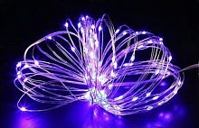 картинки led гирлянда funray "нить", se-string-550p, 5м, 50 led, фиолетовый, 3*аа, серебр. шнур 0,3м от магазина Tovar-RF.ru