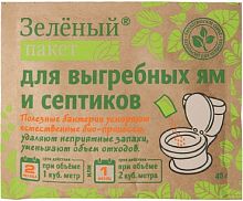 картинка Средство для септиков ДОКТОР РОБИК Зеленый пакет для выгребных ям и септиков от магазина Tovar-RF.ru