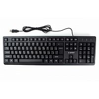 картинка клавиатура gembird kb-8355u-bl, usb,черный, 104 клавиши, кабель 1,85м  от магазина Tovar-RF.ru
