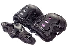 картинка защита для катания silapro набор защиты однотонный (колени, локти, запястья), размер s, пластик 129-159от магазина Tovar-RF.ru