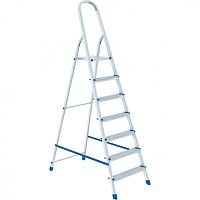 картинка СИБРТЕХ Стремянка, 7 ступеней, алюминиевая, Россия [97717] от магазина Tovar-RF.ru