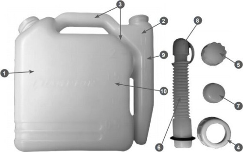 картинка канистра champion c1011 емкость 2 литра для приг. топл. смеси champion c1011 емкость 2 литра для приг. топл. смеси от магазина Tovar-RF.ru