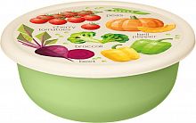 картинка миска homver modena greenery 1,2л с крышкой с декором (салатовый) 221140820/04от магазина Tovar-RF.ru