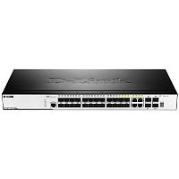 картинка d-link dgs-3000-28sc/a1a управляемый l2 стекируемый коммутатор с 20 портами 100/1000base-x sfp, 4 комбо-портами 100/1000base-t/sfp и 4 портами 10gbase-x sfp+ от магазина Tovar-RF.ru