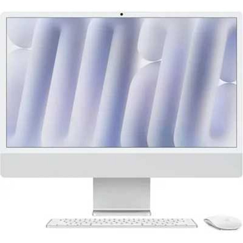 картинка apple imac 24-inch 2024 [mwuc3zp/a] (клав.рус.грав.) silver 24" retina 4.5k {(4880x2520) m4 8c cpu 8c gpu/16gb/256gb ssd/рекоменд.переход.1979059/1991284} (a3247) от магазина Tovar-RF.ru