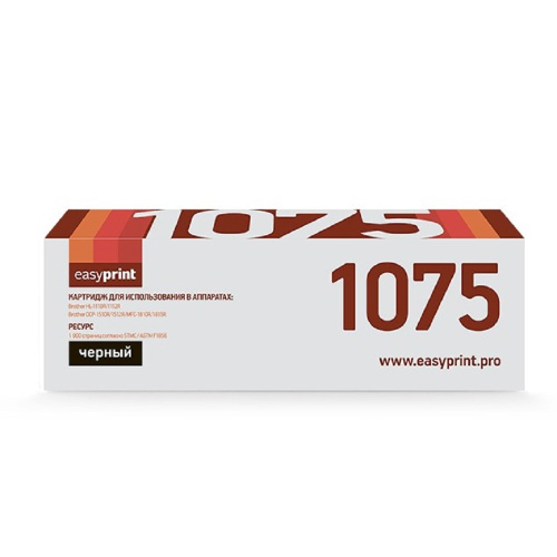 картинка easyprint tn-1075 картридж lb-1075 для brother hl-1010r/1112r/dcp-1510r/1512/mfc-1810r/1815, 1к от магазина Tovar-RF.ru