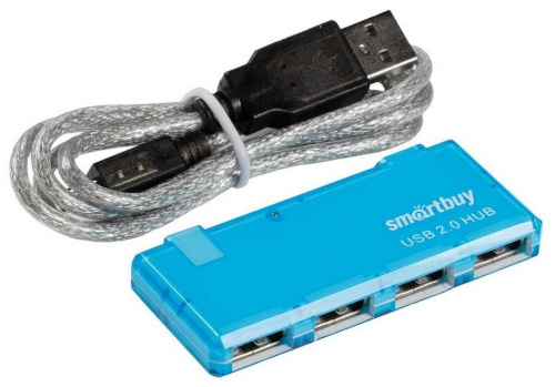 картинка usb-устройство smartbuy (sbha-6110-b) 4 порта синий от магазина Tovar-RF.ru