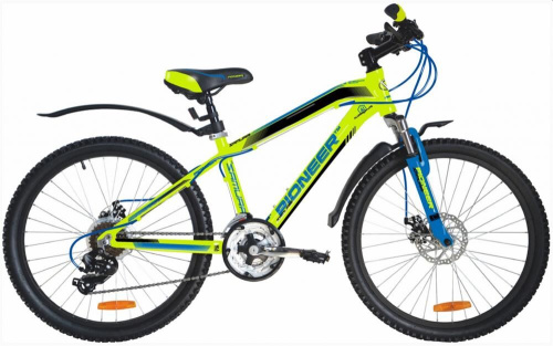 картинка велосипед pioneer samurai 24" al/13" green-blue-blackот магазина Tovar-RF.ru