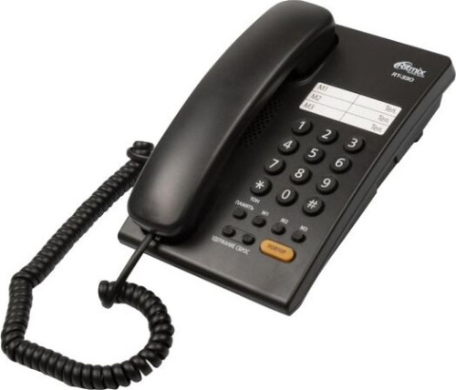 картинка телефон проводной ritmix rt-330 black от магазина Tovar-RF.ru