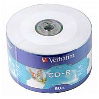 картинка verbatim  диски cd-r  80min, 700mb, 52x ink print bulk (50шт) [43794] от магазина Tovar-RF.ru