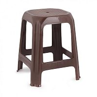 картинка Мебель из пластика АЛЬТЕРНАТИВА М1369 стул-табурет (коричневый) от магазина Tovar-RF.ru