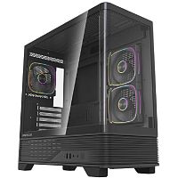 картинка powercase корпус vision micro m6b, curved glass, type-c, 3x 120mm argb pwm fan, чёрный, matx  (cvmm6b-a3) от магазина Tovar-RF.ru