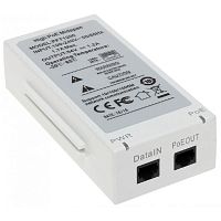 картинка dahua dh-pft1200 инжектор hi-poe, порты 1 rj45 10/100/1000мбит/с, 1 rj45 10/100/1000мбит/с (poe/poe+/hi-poe), мощность poe до 60вт, питание 100~240в(ac), рабочая температура: -30°с~+65°с от магазина Tovar-RF.ru