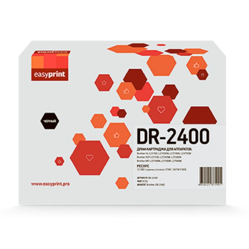 картинка 2400dr драм-картридж easyprint db-2400 для brother hl-l2310/l2350/l2370/dcp-l2510/l2530/mfc-l2710/l2730/l2750 (12000 стр.) с чипом магазин Tovar-RF.ru являющийся официальным дистрибьютором в России картинка 2400dr драм-картридж easyprint db-2400 для brother hl-l2310/l2350/l2370/dcp-l2510/l2530/mfc-l2710/l2730/l2750 (12000 стр.) с чипом от магазина Tovar-RF.ru