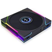 картинка вентилятор для корпуса lian li uni fan tl lcd 120, argb, pwm, 3x120mm, 1900rpm, 3pcs, with controller, 28mm thickness, black 12tllcd3b от магазина Tovar-RF.ru