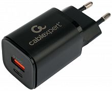 картинка универсальный адаптер питания cablexpert (21078) mp3a-pc-43 qc3.0/pd черный от магазина Tovar-RF.ru