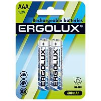 картинка Ergolux AAA-600mAh Ni-Mh BL-2 (NHAAA600BL2, аккумулятор,1.2В)  (2 шт. в уп-ке) от магазина Tovar-RF.ru