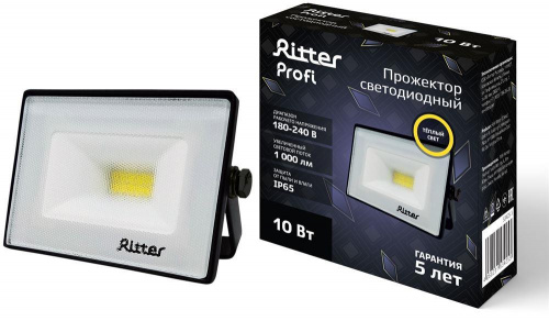 картинка Прожектор светодиодный RITTER 53425 3 PROFI10 Вт 2700К от магазина Tovar-RF.ru
