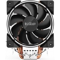 картинка pccooler gi-x3 кулер gi-x3 s775/115x/am2/am3/am4 ( tdp 125w, вент-р 120мм с pwm, 3 тепловые трубки 6мм, белая led подсветка, 1000-1800rpm, 26.5dba) от магазина Tovar-RF.ru