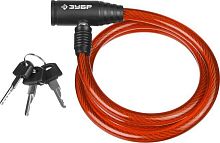картинка замок зубр 950 мм, d 10 мм, 3 ключа, тросовый замок (37263-95) зубр 950 мм, d 10 мм, 3 ключа, тросовый замок (37263-95)от магазина Tovar-RF.ru