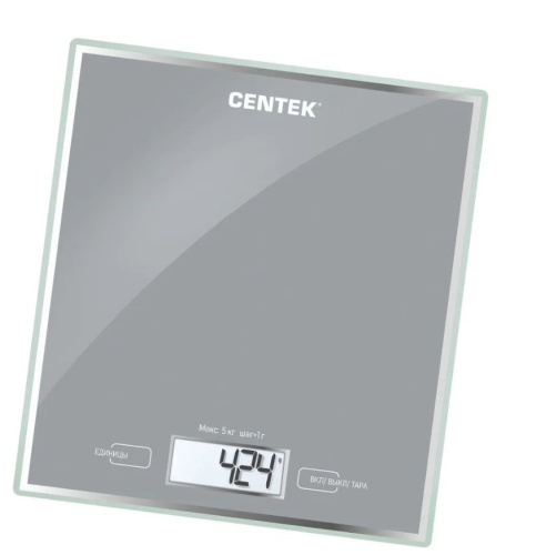 картинка весы кухонные centek ct-2462 (серебристый)  от магазина Tovar-RF.ru