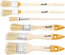 картинка Кисть SPARTA Набор кистей, 6 шт, плоские 3/4, 1, 1/5" круглые №1, №2, №4 841145 SPARTA Набор кистей, 6 шт, плоские 3/4, 1, 1/5"; круглые №1, №2, №4 841145 от магазина Tovar-RF.ru
