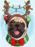 картинка набор рыжий кот алмаз.мозаика 17х22 см (блест.), с подр.,с полн.зап. (27 цв.) новогодний мопс нд-5841 пп-00208473 от магазина Tovar-RF.ru