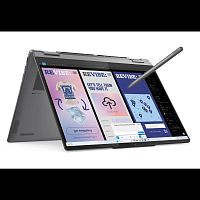 картинка lenovo yoga 7 2-in-1 14ill10 [83jq003frk] grey 14" {oled touch  ultra 7 256v(2.2ghz)/16384mb/1024pcissdgb/nodvd/int:intel arc graphics/win11home} от магазина Tovar-RF.ru
