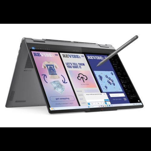 картинка lenovo yoga 7 2-in-1 14ill10 [83jq003frk] grey 14" {oled touch  ultra 7 256v(2.2ghz)/16384mb/1024pcissdgb/nodvd/int:intel arc graphics/win11home} от магазина Tovar-RF.ru
