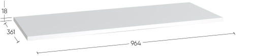 картинка ГУД ЛАКК 2.06.05.120.4 МАКС полка 100х36 серая RU 2.06.05.120.4 от магазина Tovar-RF.ru