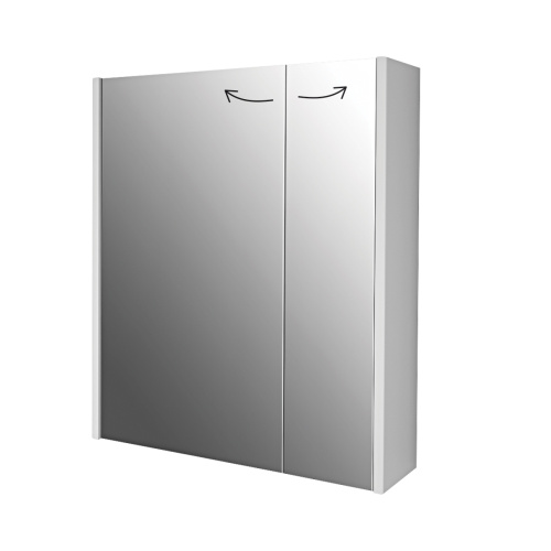 картинка Шкаф зеркальный PRIME, 60 см, 2 дверцы, 2 стеклянные полки, белый от магазина Tovar-RF.ru фото 8